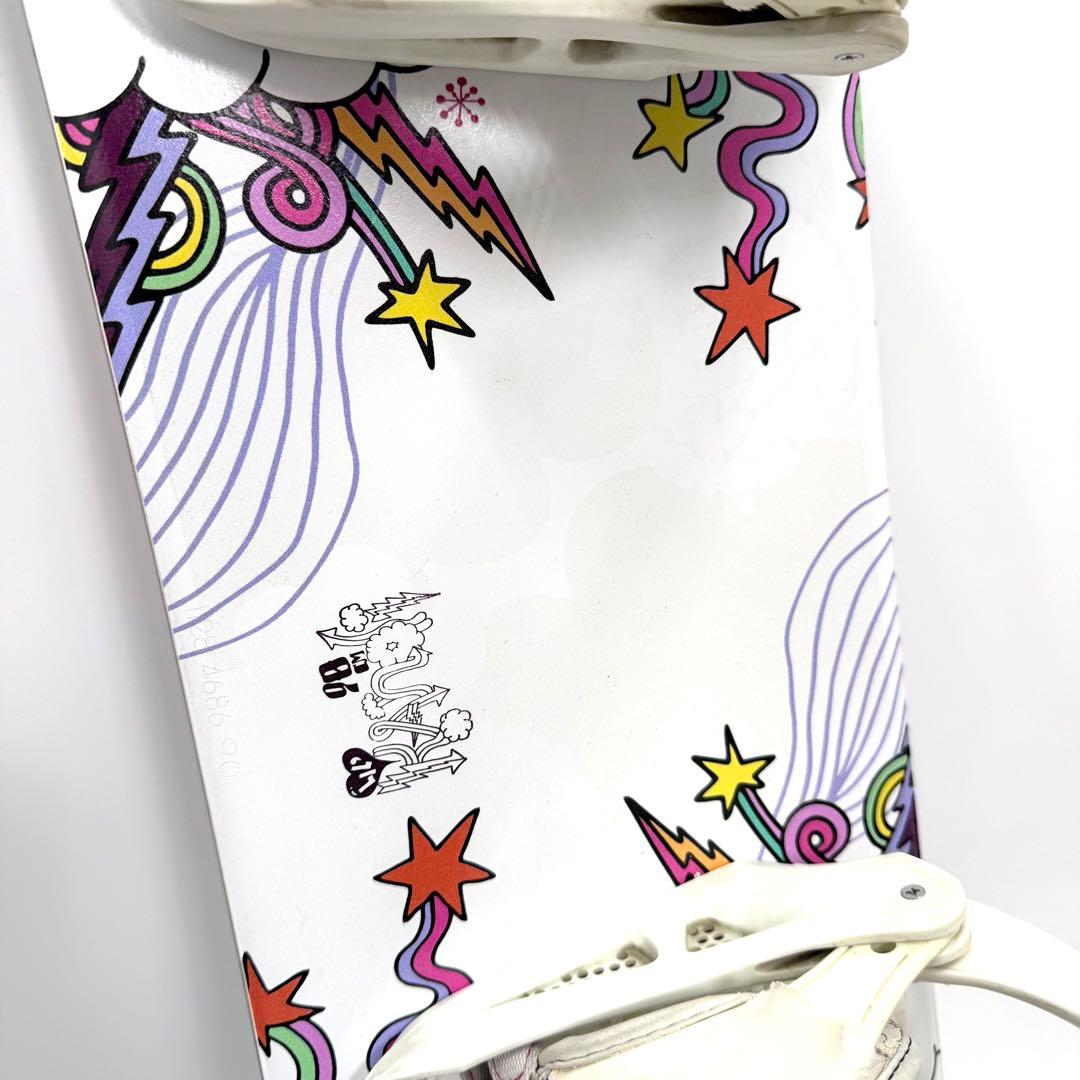 90cm K2 LIL KANDI キッズ スノーボード 3点セット 可愛い 白