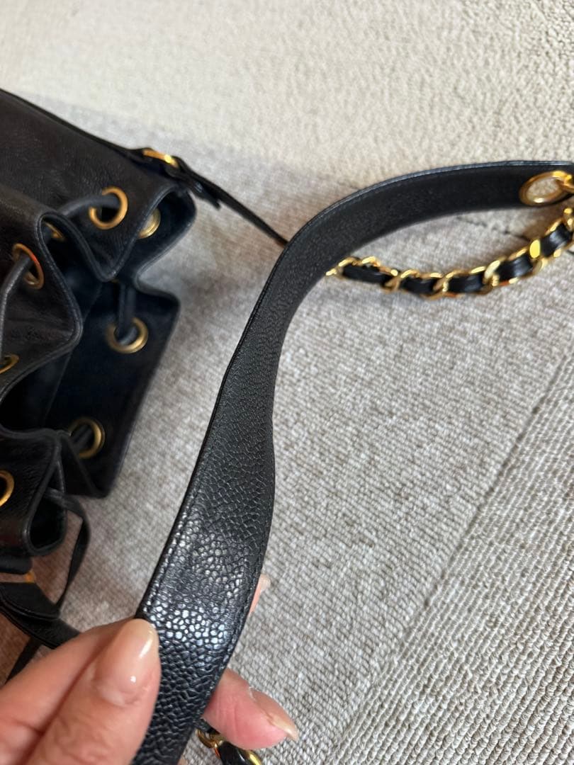 CHANEL ヴィンテージ巾着バッグ