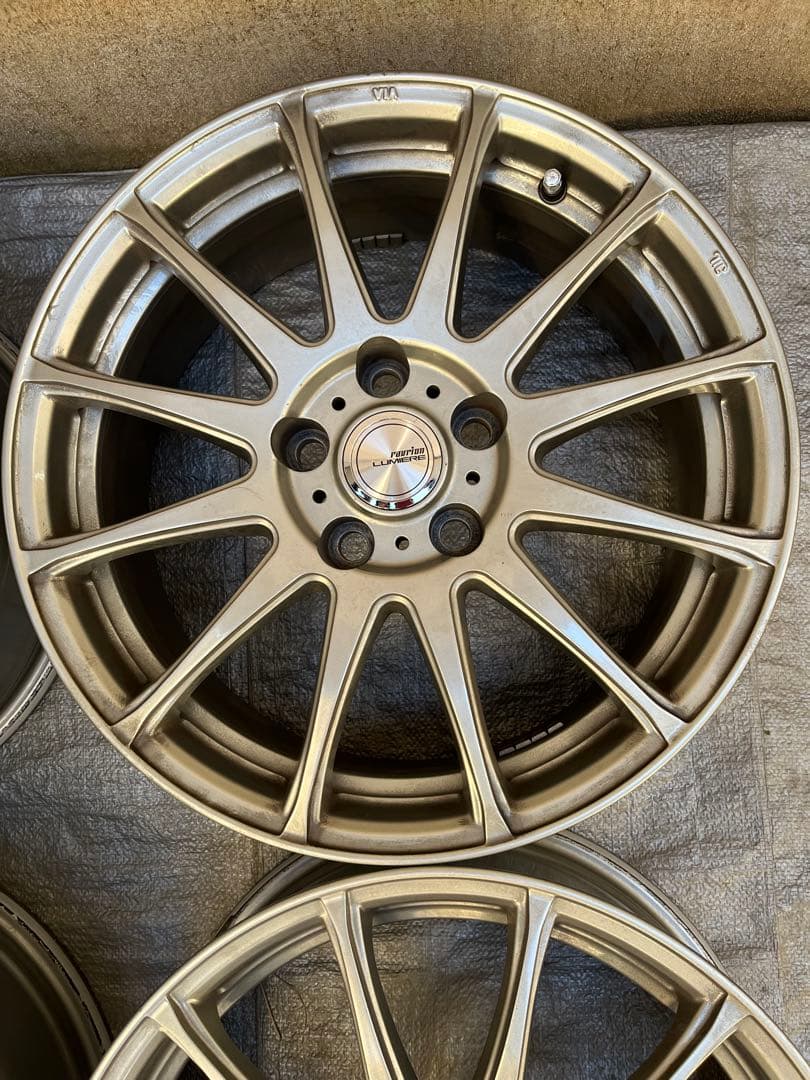 国産車17インチ 7J17 5/114 +38 ウェッズ製　アルミホイール1台分