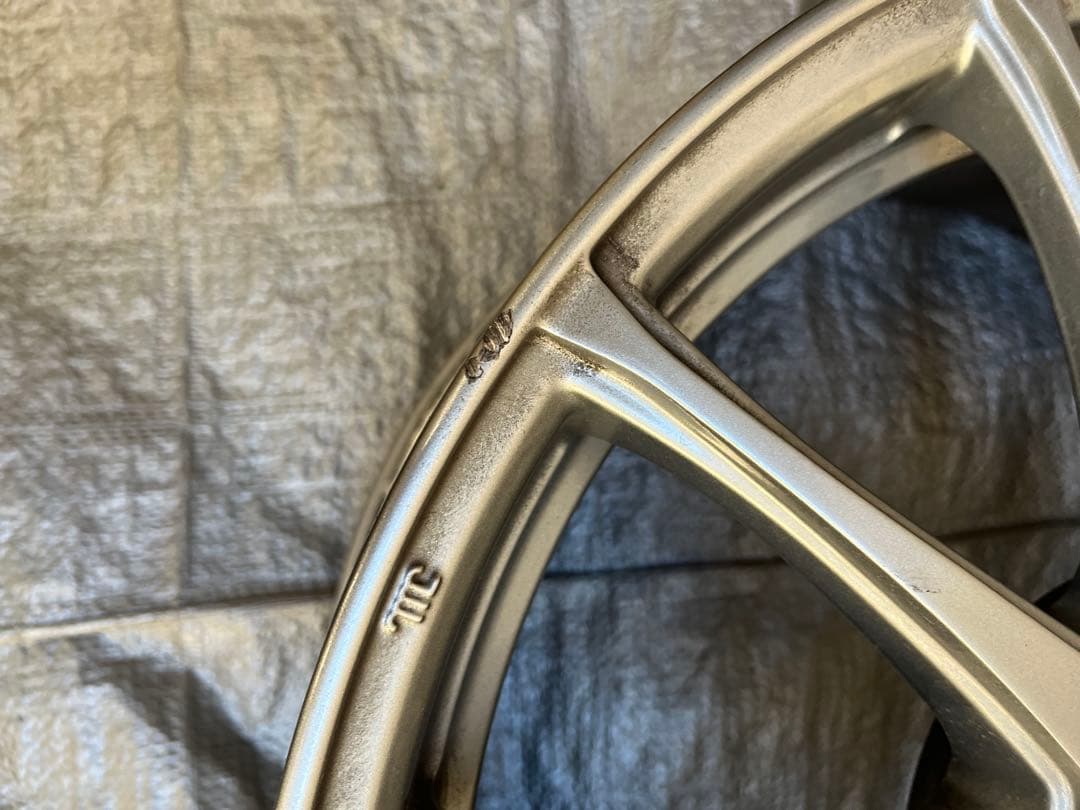 国産車17インチ 7J17 5/114 +38 ウェッズ製　アルミホイール1台分