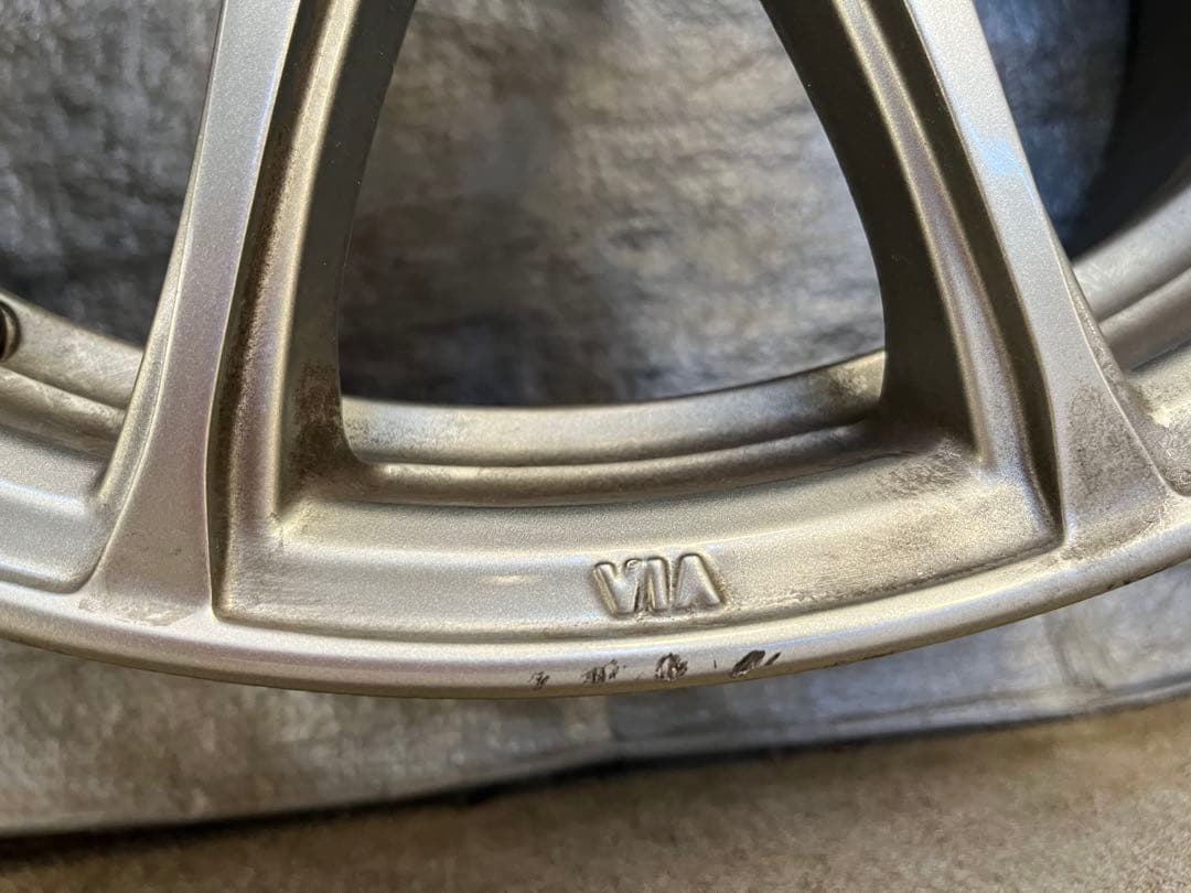 国産車17インチ 7J17 5/114 +38 ウェッズ製　アルミホイール1台分