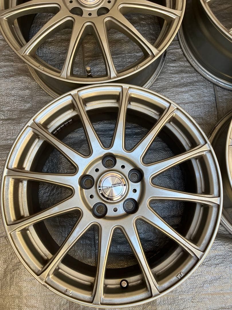 国産車17インチ 7J17 5/114 +38 ウェッズ製　アルミホイール1台分