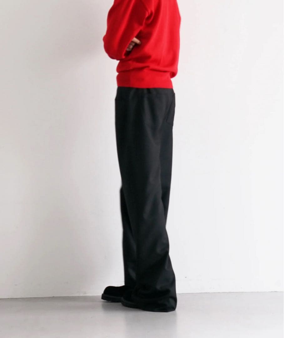 パンツ sefr JIRO TROUSER \"BLACK WOOL\"