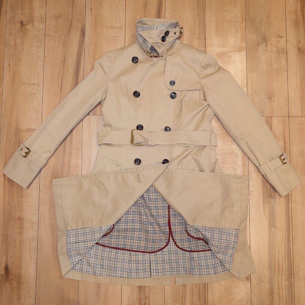 バーバリーブルーレーベル　トレンチコート　ノバチェック　ライナー　2way　S