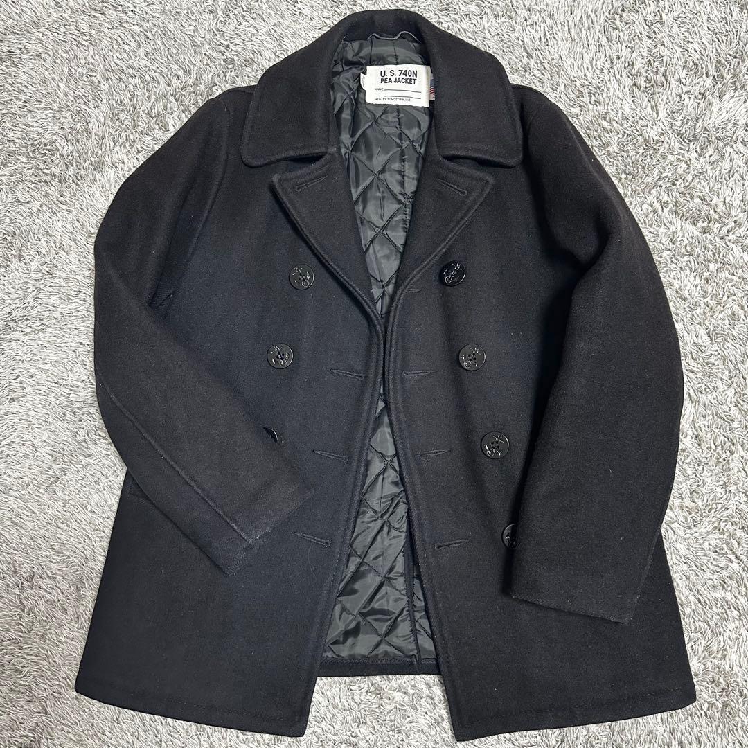 ショット ピーコート キルティング ダブル　U.S.740N L USA ウール