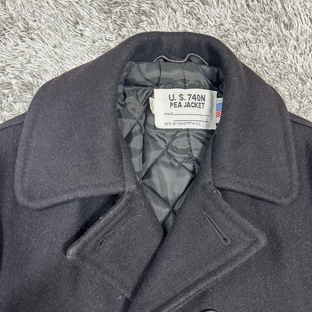 ショット ピーコート キルティング ダブル　U.S.740N L USA ウール