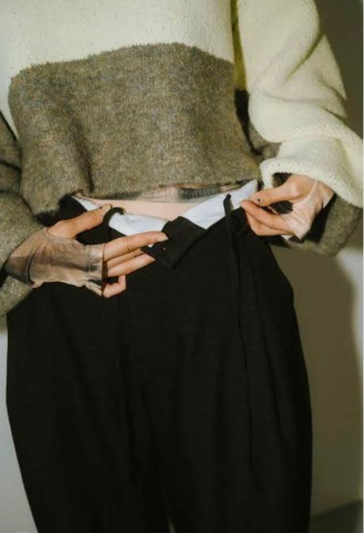 Knuth Marf front slit pants (unisex) 新品