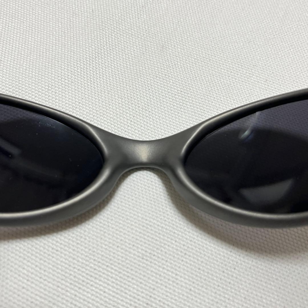 美品 オークリー アイジャケット グレー ミラーレンズ USA y2k