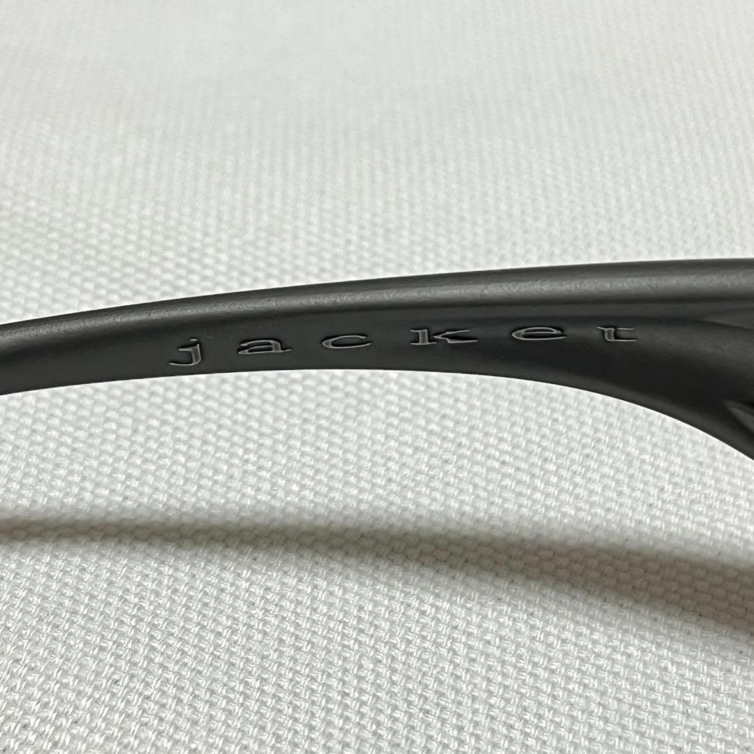 美品 オークリー アイジャケット グレー ミラーレンズ USA y2k