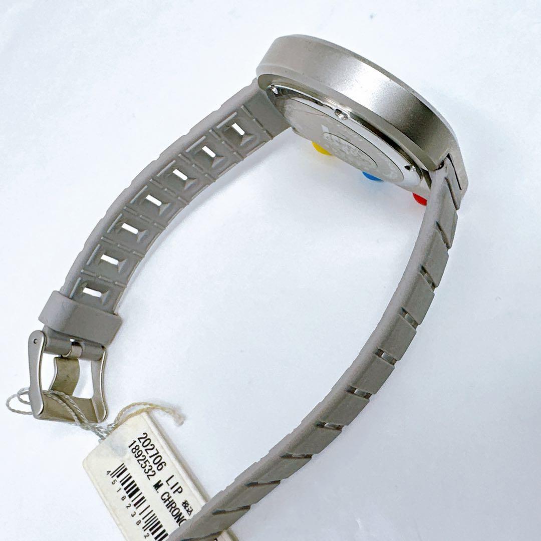 稼働lip リップ マッハ2000 腕時計 クロノグラフ クォーツ ラバーベルト