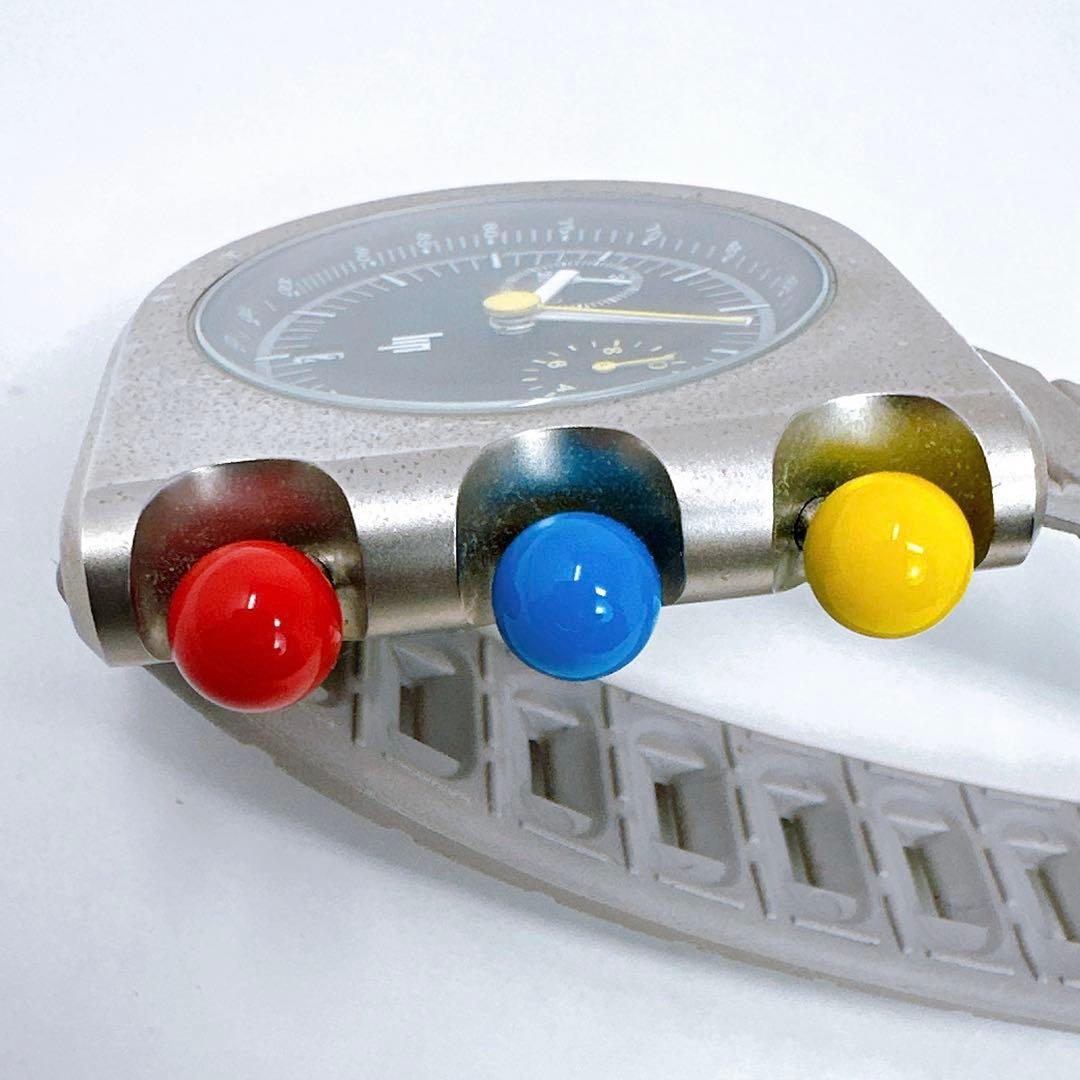 稼働lip リップ マッハ2000 腕時計 クロノグラフ クォーツ ラバーベルト