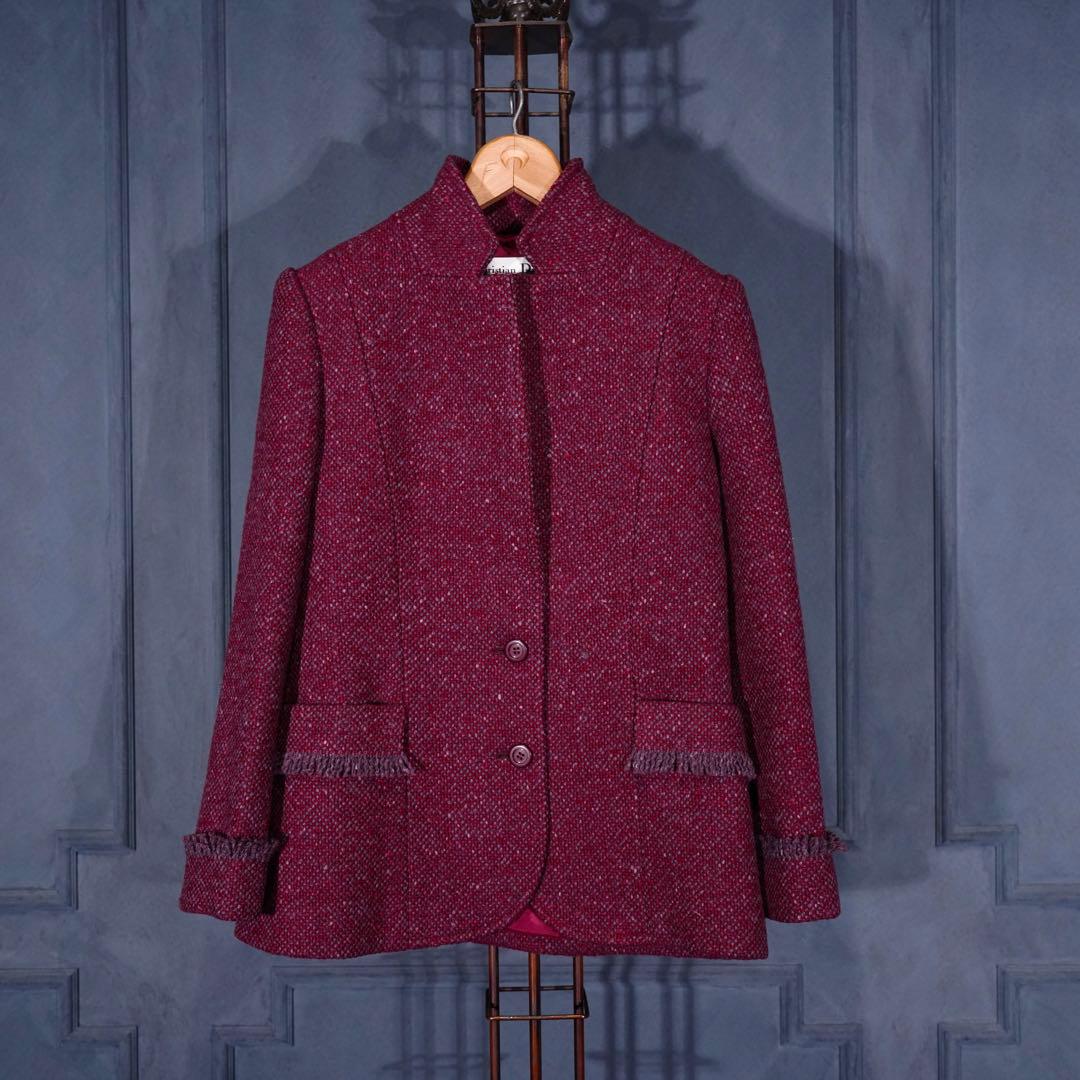 Christian Dior ディオールネップツイードテーラードジャケット