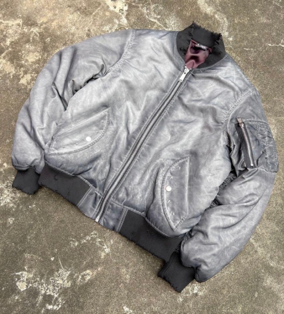 太*伯様 BELVET Faded MA-1 Bomber Jacket