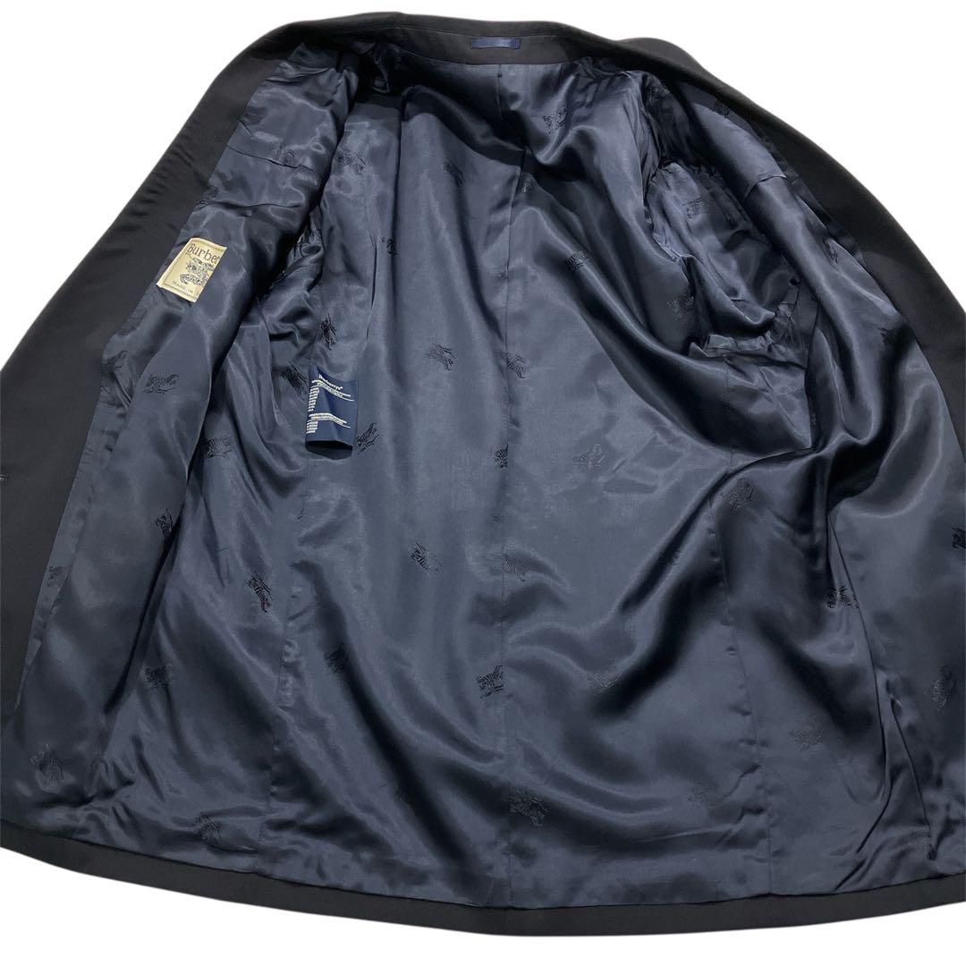 【極美品】バーバリーズ　ダブルブレスト　紺ブレ　金ボタン　ウールジャケット　XL