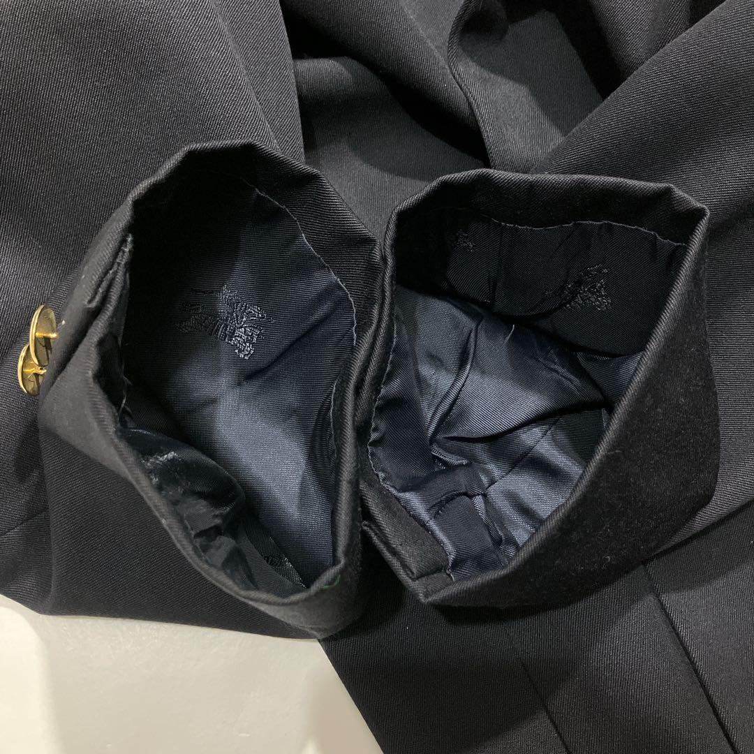 【極美品】バーバリーズ　ダブルブレスト　紺ブレ　金ボタン　ウールジャケット　XL