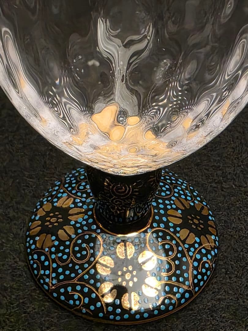 九谷焼万華鏡和グラス2個セット