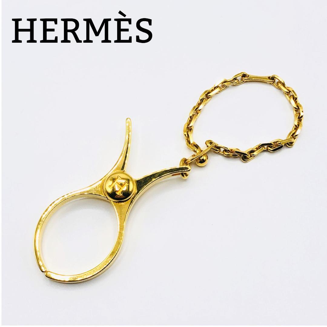 HERMES エルメス グローブホルダー ゴールド 美品 グローブとのおまとめ可