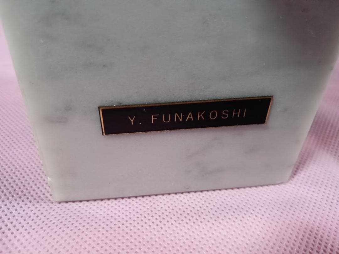 舟越保武作　ブロンズ像　””ローラ””　美人像　高さ21センチ　銘有