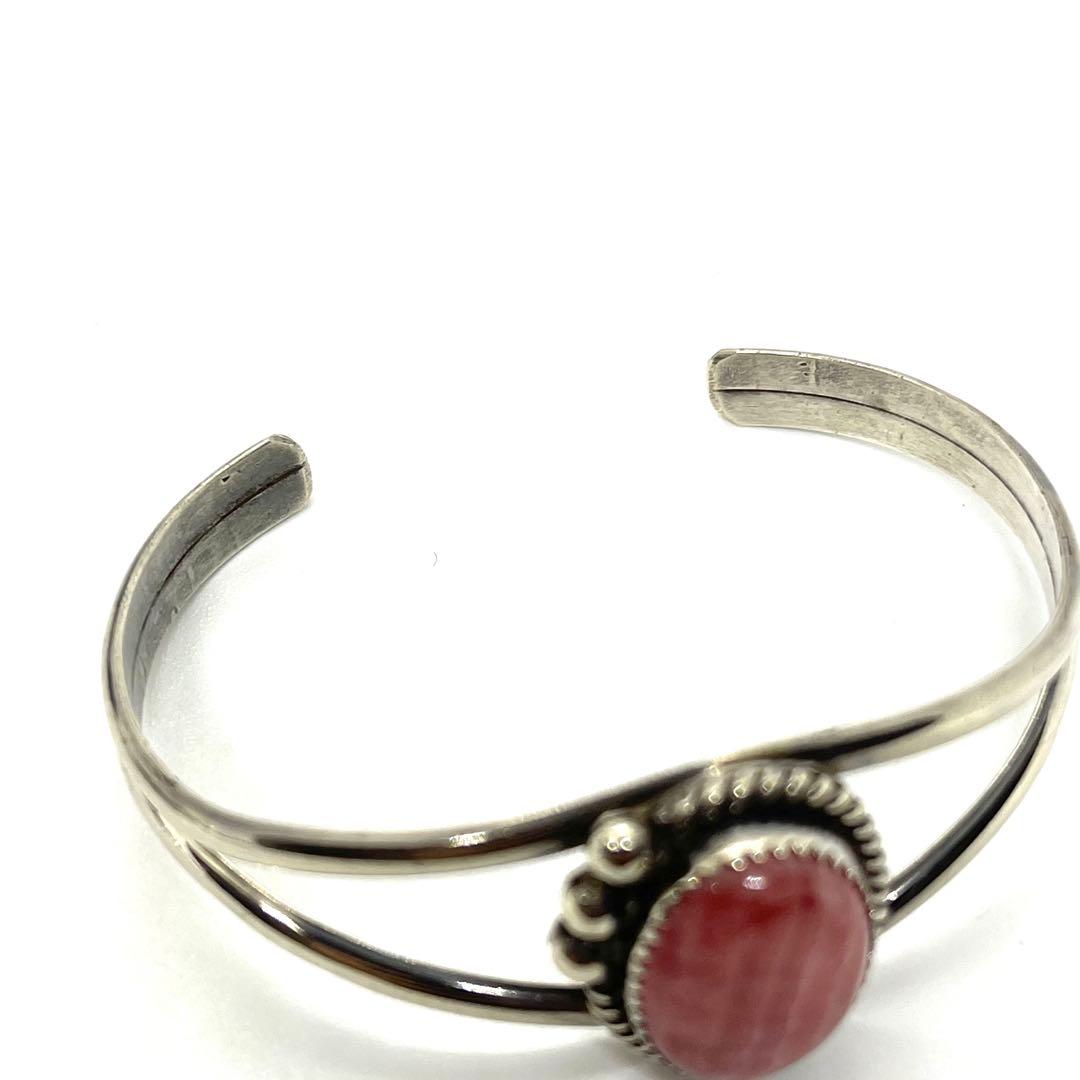 ●NAVAJO・ナバホ族●シルバーバングル・ブレスレット●インカローズ