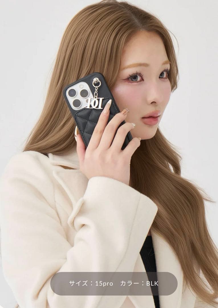 Darich キルティングミラーDDチャームiPhoneケース