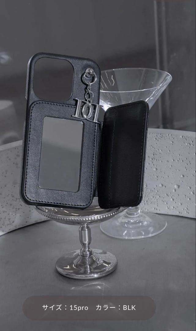 Darich キルティングミラーDDチャームiPhoneケース