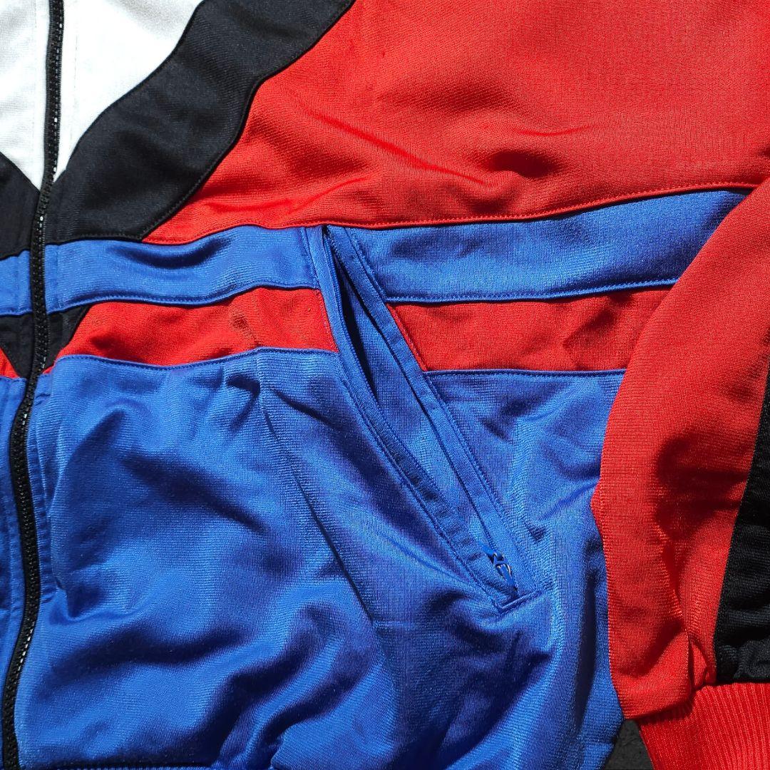 80s oldadidasオールドアディダストラックジャケット刺繍ロゴ万国旗タグ