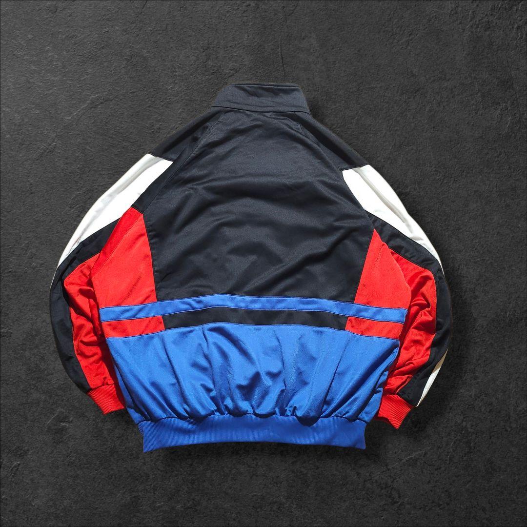 80s oldadidasオールドアディダストラックジャケット刺繍ロゴ万国旗タグ