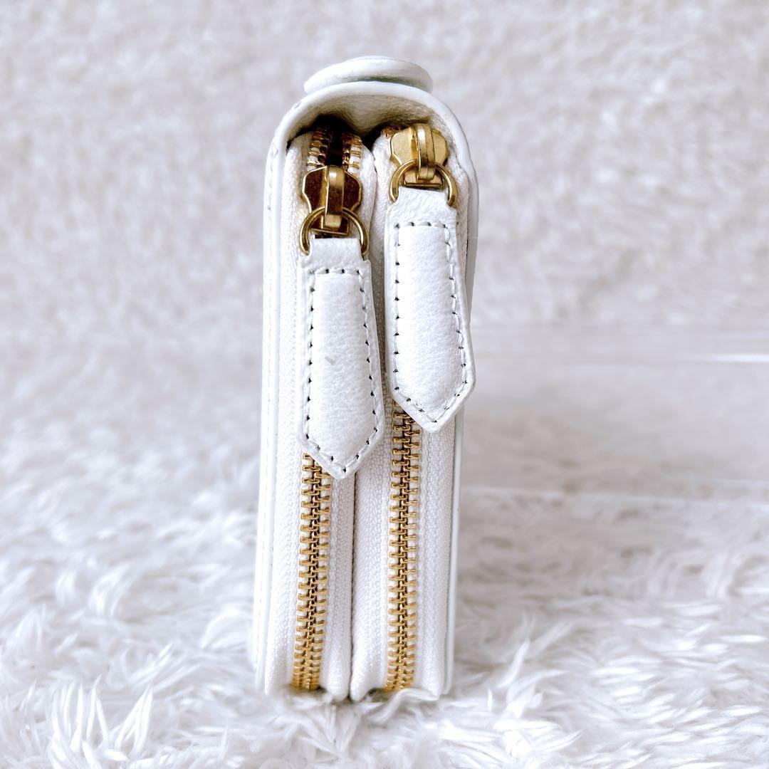 極美品✨CASTELBAJAC プルトン　クラッチバッグ　ホワイト　財布