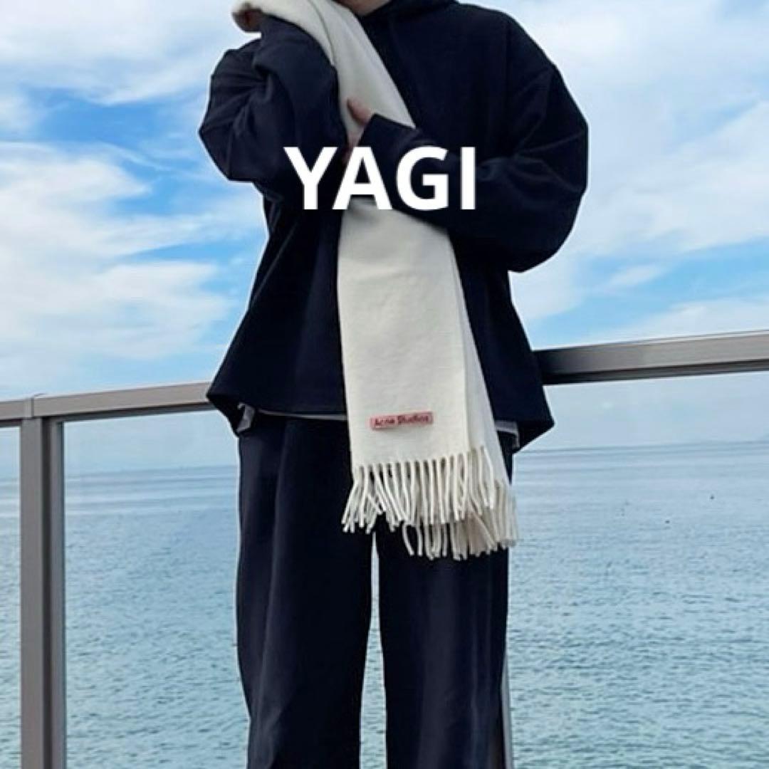 acne studiosフリンジウールスカーフ　オーバーサイズ