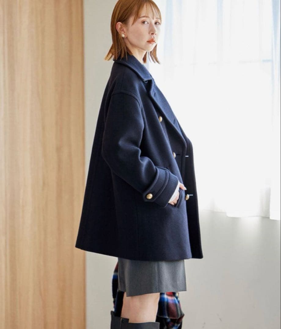 JOURNAL STANDARD MANTECOダブルクロスPコート　38