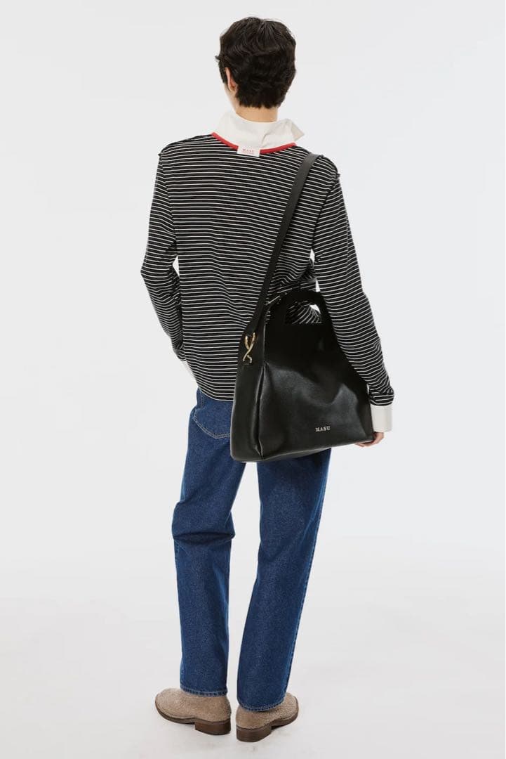 新品MASU OPPOSITE STRIPE PULLOVER SHIRT
