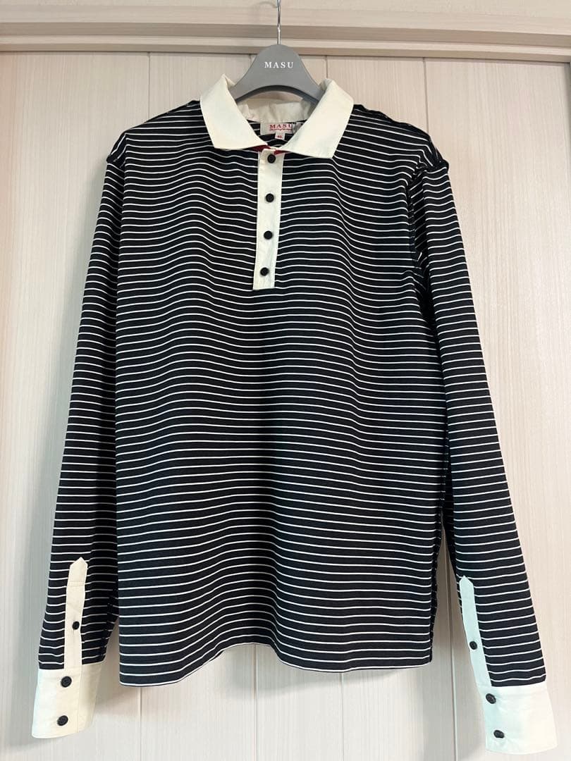 新品MASU OPPOSITE STRIPE PULLOVER SHIRT