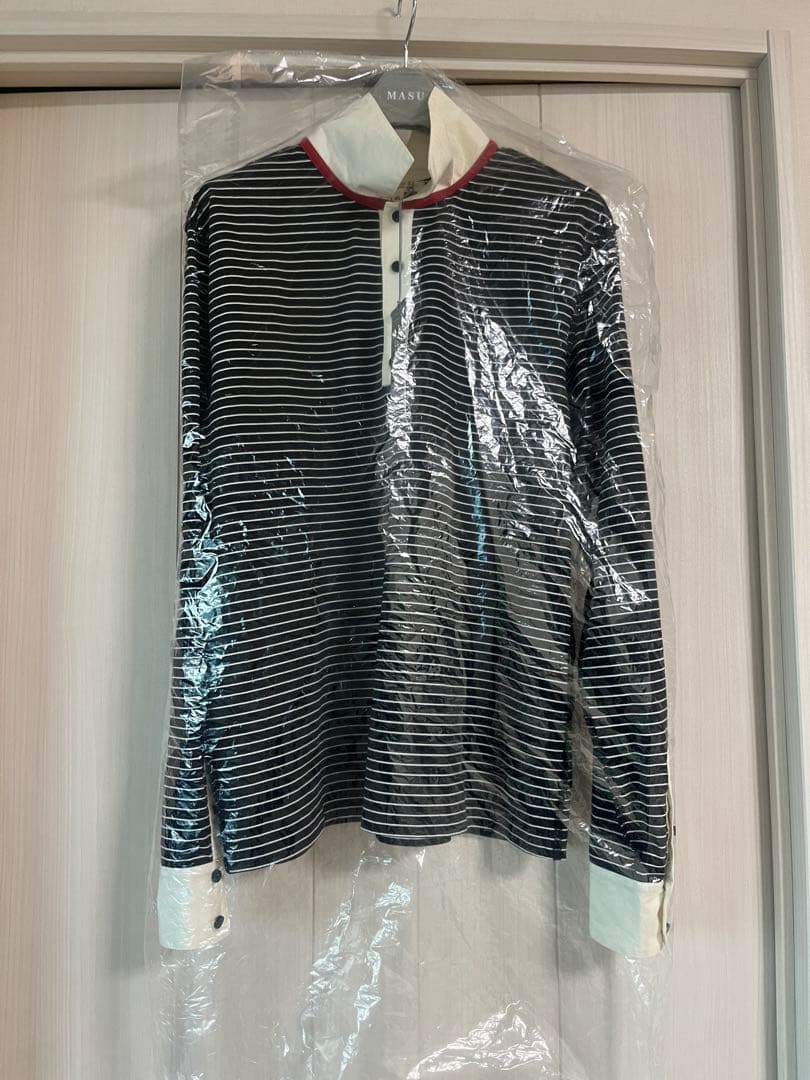 新品MASU OPPOSITE STRIPE PULLOVER SHIRT