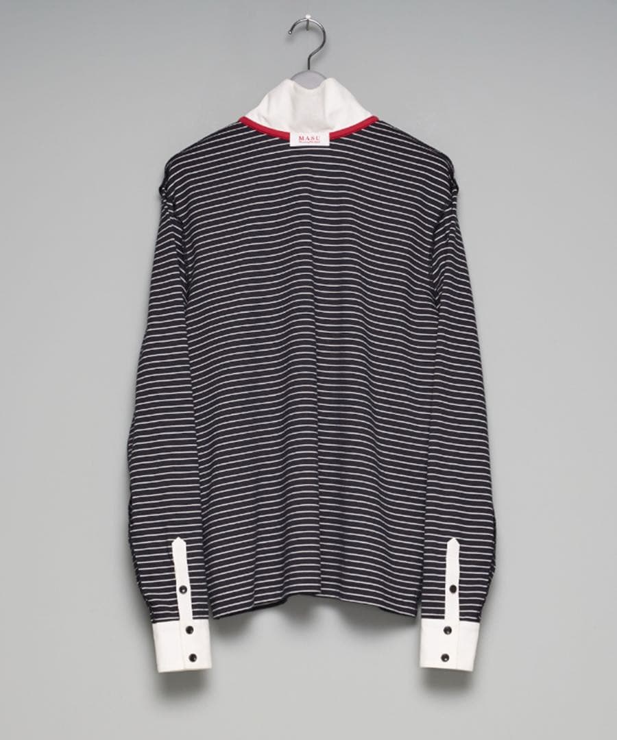 新品MASU OPPOSITE STRIPE PULLOVER SHIRT