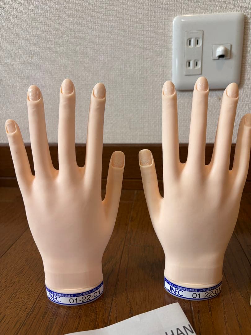 ネイリスト検定　jnec認定モデルハンド