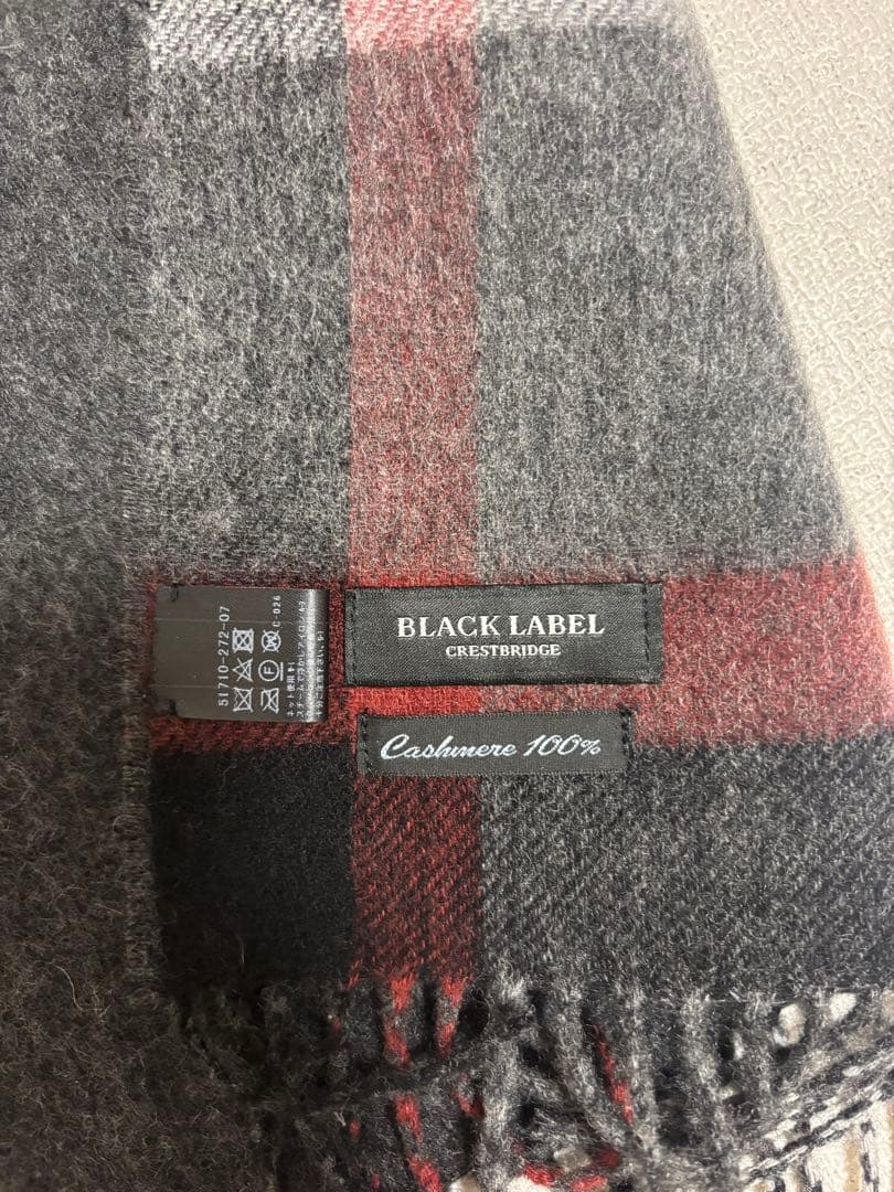 スマイルCRESTBRIDGE 100%カシミヤマフラー三陽商会