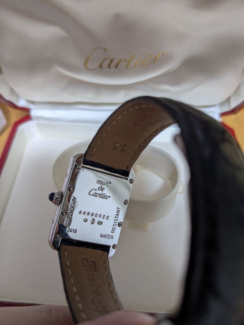 カルティエ　マストタンク SM アラビア数字