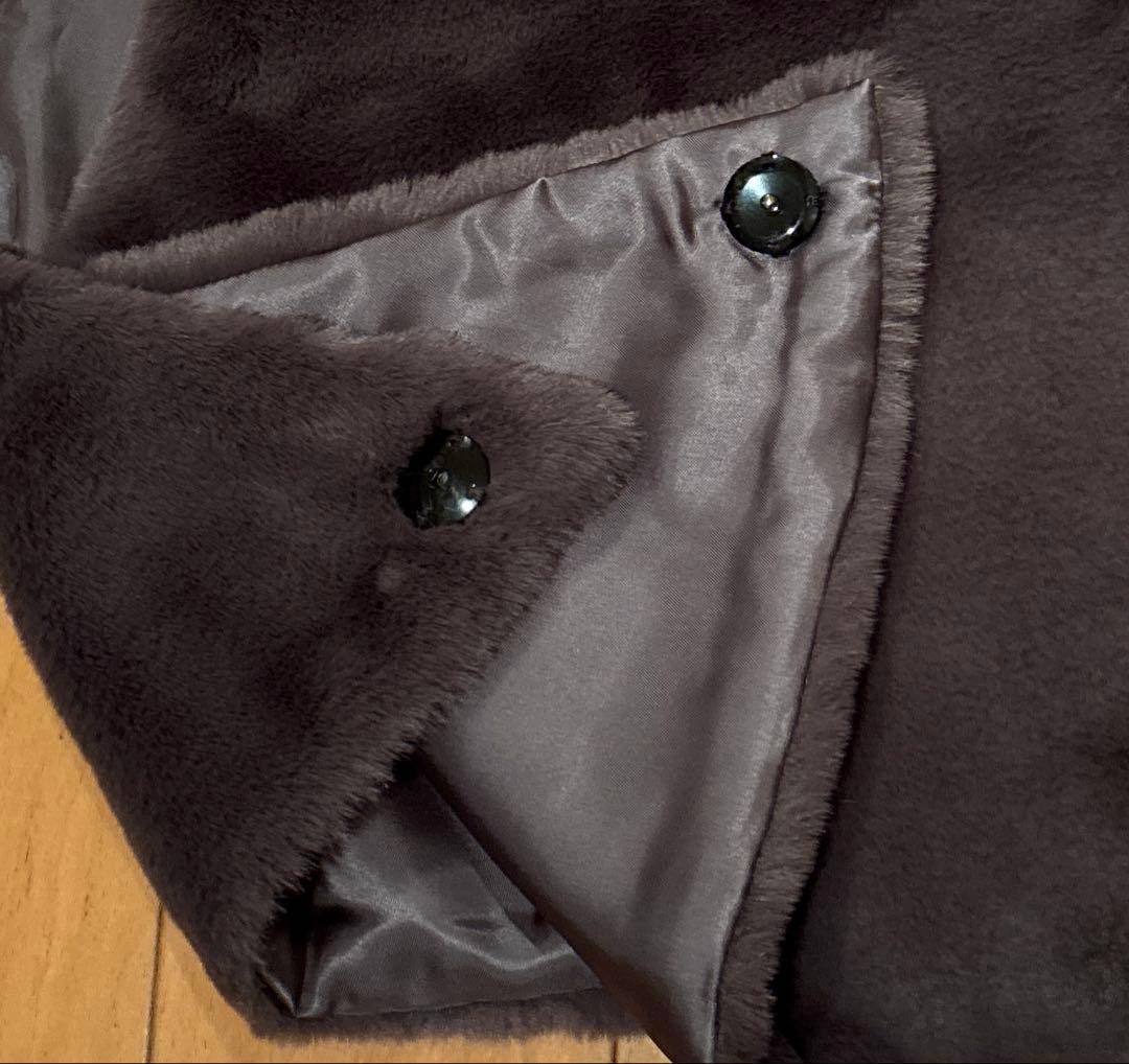 PLAIN PEOPLE✨ ダークブラウン オフタートルファーベスト