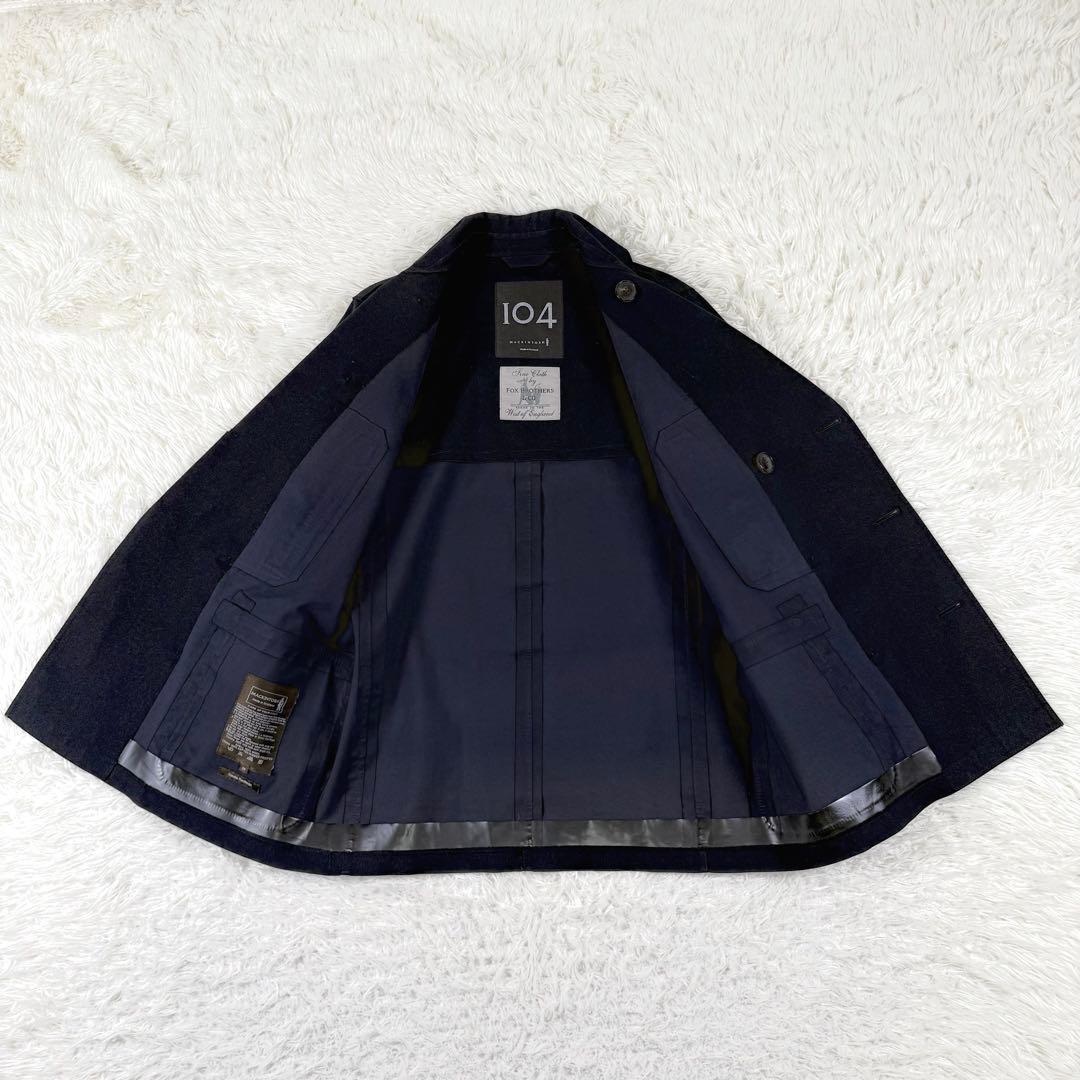 マッキントッシュ フォックスブラザーズ ゴム引き ナポレオン Pコート 防水 M