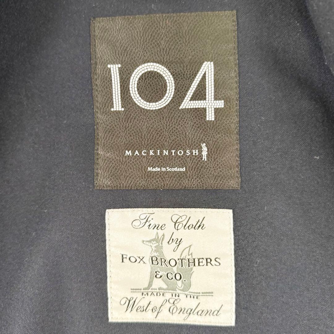 マッキントッシュ フォックスブラザーズ ゴム引き ナポレオン Pコート 防水 M