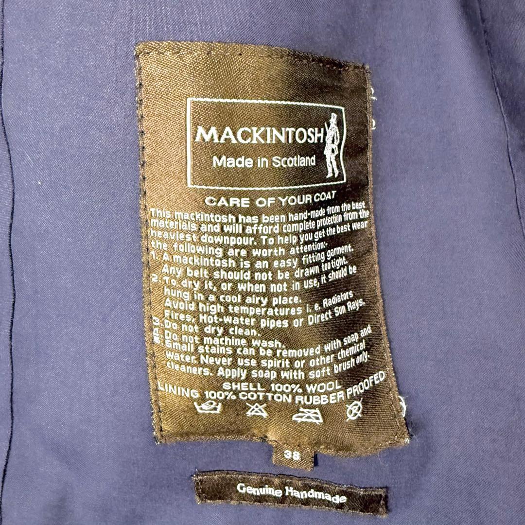 マッキントッシュ フォックスブラザーズ ゴム引き ナポレオン Pコート 防水 M