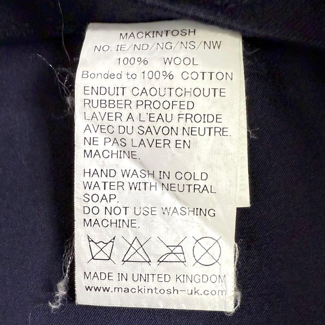 マッキントッシュ フォックスブラザーズ ゴム引き ナポレオン Pコート 防水 M
