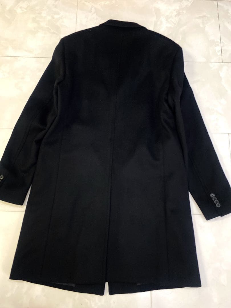 セオリー☆メンズカシミヤ100%チェスターコート黒未使用