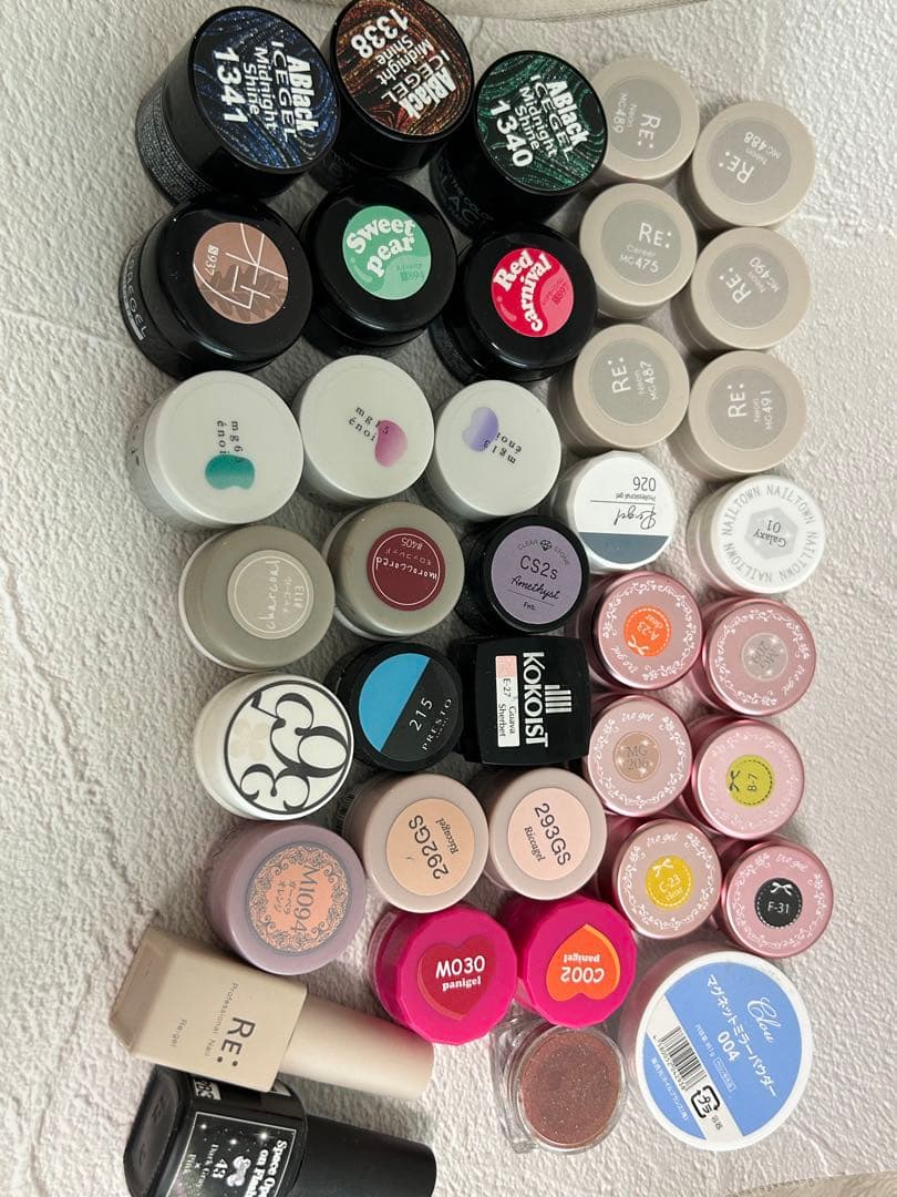 超お得　中古　合計90点！サンプルつき　ジェルネイル　セット　まとめ売り　おまけ