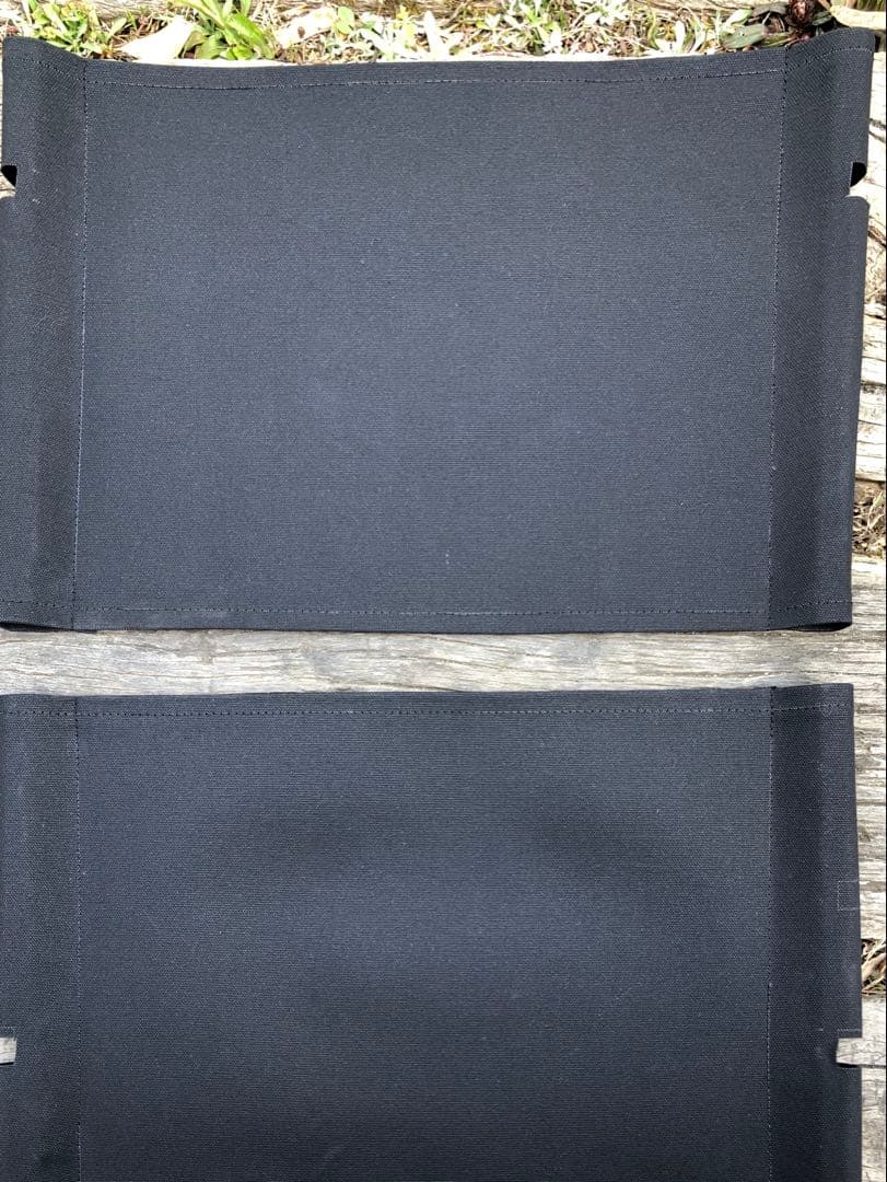 【2セット】張替シート　ブラック　フィールドアクラシックチェアワイド　倉敷帆布