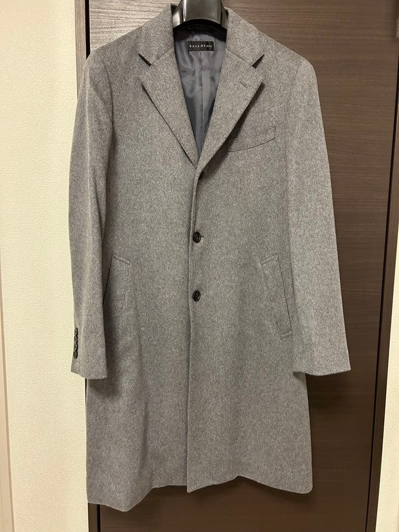 HILTON ヒルトン COLOMBO カシミヤ100% チェスターコート