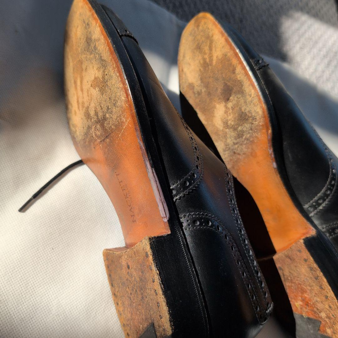 HACKETT ブラック ドレスシューズ イギリス製