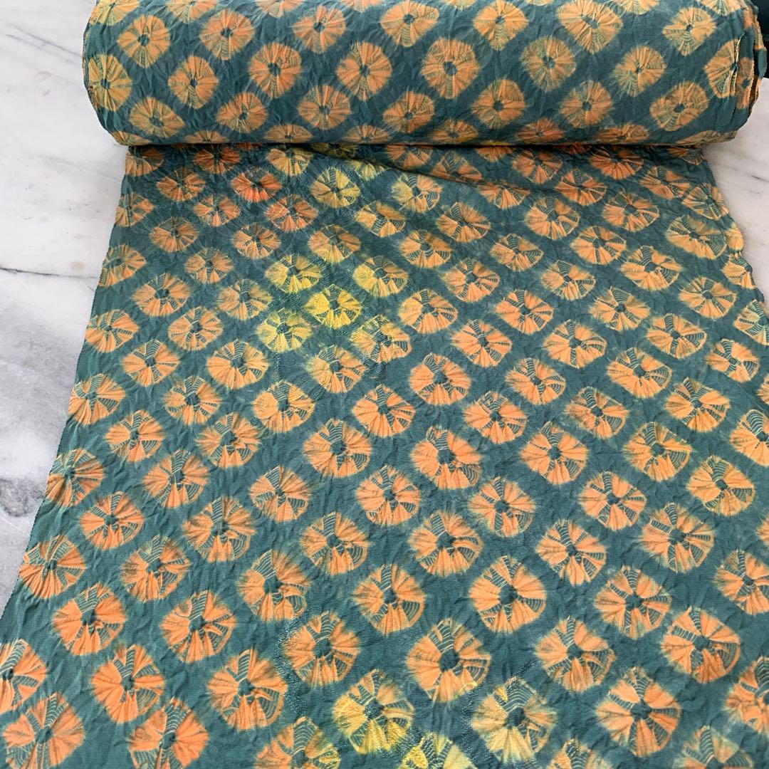 着物着尺　絞り　湯のし仕上済