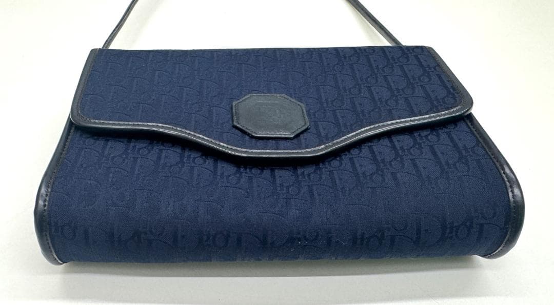 ★Dior トロッター ショルダーバッグ キャンバス　ネイビー