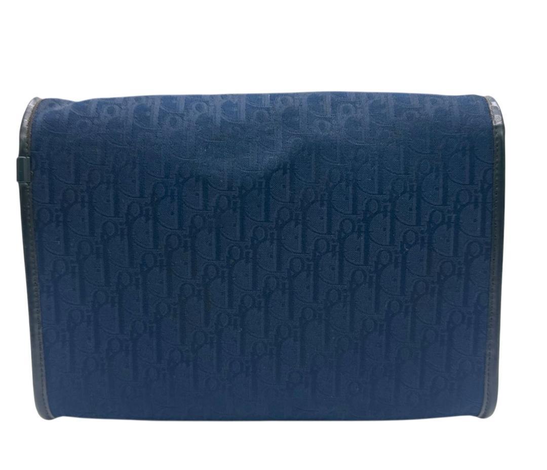 ★Dior トロッター ショルダーバッグ キャンバス　ネイビー